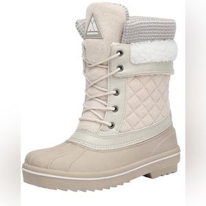 A Good Brand Mishansha Women's Warm Fur Lined Mid Calf Winter Snow